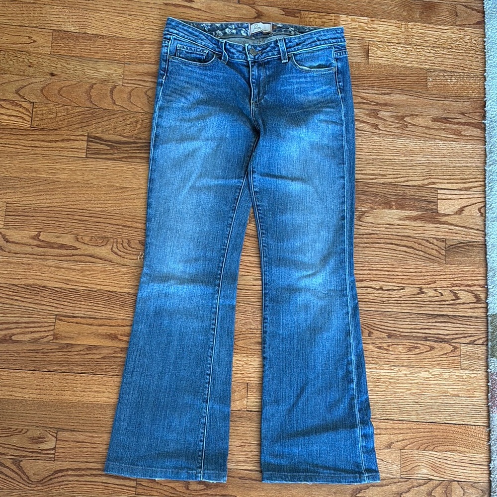 Paige Premium Denim Jeans Hollywood Hills Boot  Cut Blue Sz 30